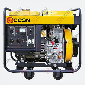 CCSN 5KW/6,25KVA genset diesel cadangan tipe bingkai terbuka rumah portabel bahan bakar ganda