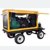 100KW Power Output Trailer-mounted Generator untuk pekerjaan berat