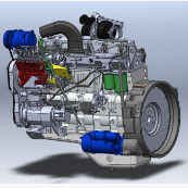 4.214L Mesin Displacement Mesin Diesel 1500r/Min